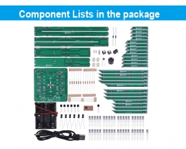 DIY Kit RGB Flash LED Circuit Music Christmas Tree, 12.4inch 3D Xmas Tree DIY Soldering Kits for Christmas Gift