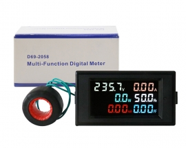 D69-2058 AC Digital Display Meter Multi-function Instrument Monitor Voltage Current Power Frequency Display Meter