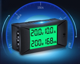 Digital Display Voltage Current Meter DC 0-300A/300V Power Electric Energy Consumption Tester