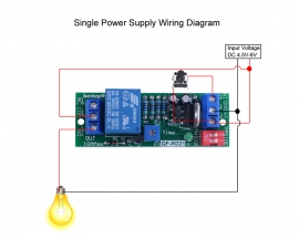 DC 4.5V-6V 0.2s-300minutes Delay Relay Module Power-off Delay Disconnect Switch