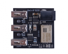 DC 5.6V-14V to DC 4.8V-5.6V Step-Down Module USB Power Bank 3 USB Port Charging Module