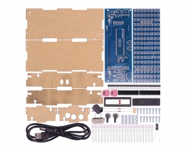 Red Green LED Music Sound Spectrum Display DIY Kit 51 Single Chip Microcomputer Practical Teaching Electronic Soldering Kits