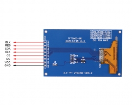 2.0 Inch TFT Display Module IPS HD 240x320 ST7789V Driver Serial Port TFT Module