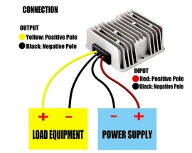 Waterproof DC 36V 48V to 12V 10V 120W Power Supply Step Down Voltage Converter