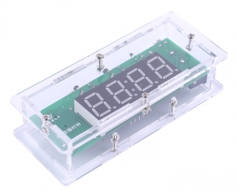 DIY Kit 4Bit Digital Electronic Clock Temperature Display Alarm Clock Soldering Kits