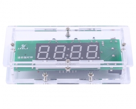 DIY Kit 4Bit Digital Electronic Clock Temperature Display Alarm Clock Soldering Kits