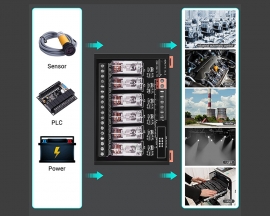 6 Channel SPDT Switch Module, DC 24V Relay Module, AC 270V with Isolated Optocoupler DIN Rail Mount High and Low Level Trigger