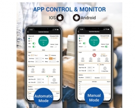 12V DC Digital Temperature Controller, WiFi APP Control High Temperature Control Module -99°C~999°C 24V Thermostat Control Switch Board with 10A One-Channel Relay Waterproof K-Type Thermocouple Probe