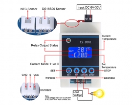 DC 6V-30V 30A NTC Temperature Controller with NTC 10K Sensor