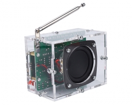 RDA5807 FM Radio Receiver DIY Kit with RGB Flashing LED Indicator
