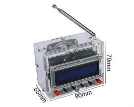 RDA5807 FM Radio Receiver DIY Kit with RGB Flashing LED Indicator