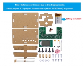 DIY Kit 76-108MHz Wireless FM Radio Receiver LCD Display FM Radio Soldering Kits with 5W 8ohm Speaker