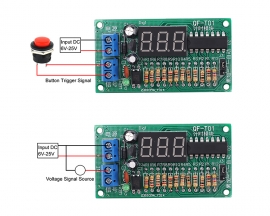 DC 6V-25V 3Bit Red Digital Timer Module 0.01s-999s