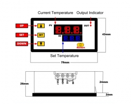 PID Digital Temperature Controller Thermostat NTC Sensor Heating Cooling Relay Switch for Industrial/Home