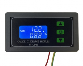 Lead-acid Battery Voltage Monitor Lithium Battery Charge/Discharge Controller Protection Board 6V-60V LCD Display 12V 18V 24V 36V 48V