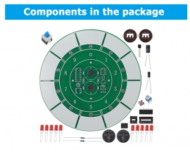 Lucky Wheel Sweepstakes DIY Electronic Soldering Kit, LED Water Lamp Soldering Projects for School Teaching Home Education, DIY Toy Gifts for Teens