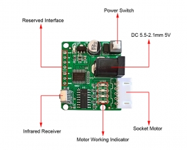 ULN2003 Infrared Remote Control Motor Driver 28BYJ-48 Stepper Motor Controller