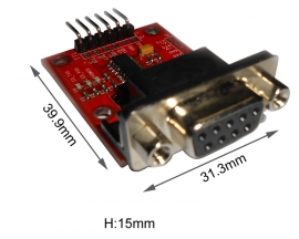 DC 3V-5V RS232 to TTL Converter UART SP3232 Downloader Programmer