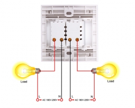 AC 180V-250V 200W Dual High-power Fan Speed Control Module 2CH 86-Type 100% PWM Stepless Governor