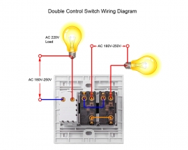 2 Channel Dual 86 Switch Controller Fan PWM Stepless Governor AC 180V-250V 200W