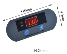 DC 12V Battery Overdischarge Monitor 20A Under Voltage Controller Battery Voltage Protector