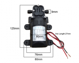 DC 12V 550 Diaphragm Pump 3.5L/min for Watering Spray Fish Tank Pump DIY Kit