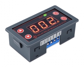 DC 5V-30V Time Delay Switch,12V 24V10A Programmable Relay Switch Module, LED Display Digital Time Cycle 0.1s-999mins ON-Off Control