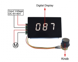 PWM Speed Controller 15KHz 0-100% 30A DC Motor Pulse Width Governor 6V 12V 24V 36V 48V 60V