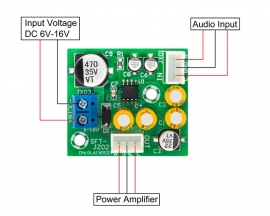 DC 9V 12V BA3121 Audio Noise Reducer Common Ground Noise Reduction Module