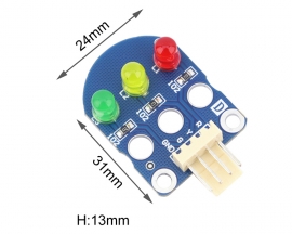 Red Green Yellow LED Simulate Traffic Light Module for MCU Control