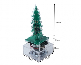 DIY Kit RGB Christmas Tree Bluetooth-Compatible Amplifier Player U-disk/AUX/TF Audio LED Flashing Electronic Soldering Project