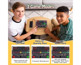 3-in-1 Game Console DIY Soldering Practice Kit with LED Sound Effect, Fun STEM Electronics Project for Students Hobbiest Learning