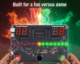 3-in-1 Game Console DIY Soldering Practice Kit with LED Sound Effect, Fun STEM Electronics Project for Students Hobbiest Learning