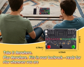 3-in-1 Game Console DIY Soldering Practice Kit with LED Sound Effect, Fun STEM Electronics Project for Students Hobbiest Learning