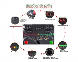 3-in-1 Game Console DIY Soldering Practice Kit with LED Sound Effect, Fun STEM Electronics Project for Students Hobbiest Learning