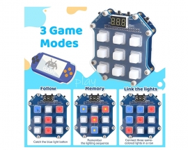 DIY Electronics Game Soldering Project Kit with 3 Retro Games, 3 in1 Handheld Game Kit , Educational Solder Practice Kit for Teens & Adults School Learning and Entertainment