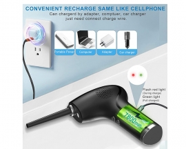 Compressed Air Duster, Upgraded 7800mAh Powerful 43000 RPM Deep Clean Compact Air Duster Spray 10W Type-C Fast Charging, for Electric Keyboard Computer