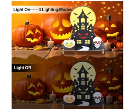 Halloween LED Light DIY Kit, Haunted Castle Soldering Projects with 3 Lighting Modes and Spooky Sounds, Fun Soldering Practice Kit for School Electronics Learning and Halloween Decorations