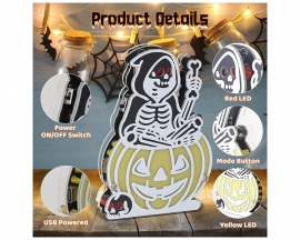 Halloween DIY Soldering Kit, Skeleton Witch Pumpkin with 5 LED Effects & Spooky Music, STEM Electronics Project for Teens Hobbyists Halloween Decor