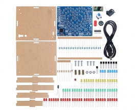 RGB Colorful Heart Shaped LED Flashing Light Kit, DIY Electronic Kits for School STEM Projects Soldering Learning