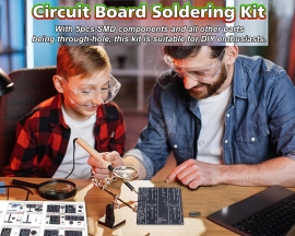 DIY Highway Toll Booth Simulation Kit, STEM Toll Gate Simulator Circuit Board Soldering Practice Kit with 2 Mini Cars, STEM Electronics Project for Classroom & Home Learning
