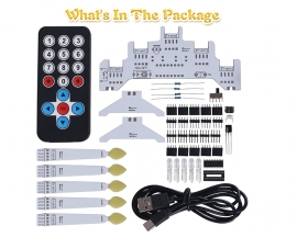 ICSTATION Candle Lights Soldering Learning Kit With 10 Lighting Modes, Remote Control LED Light Soldering Project for Beginners STEM Education Christmas Party Decoration