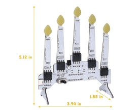 ICSTATION Candle Lights Soldering Learning Kit With 10 Lighting Modes, Remote Control LED Light Soldering Project for Beginners STEM Education Christmas Party Decoration