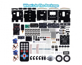 Robot Soldering Project, ICStation DIY Robot Car Soldering Practice Kit RC Robot with Time & Expressions Display STEM Science Kits for Adults Teens School Students Experiment Education