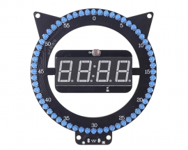 DIY LED Electronic Clock Kits, 0.56 inch 4-Digit Temperature Alarm Clock Kits for STEM Projects Learn Soldering