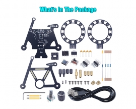 LED Bike Soldering Project Kit, Icstation Knob Control Bicycle Kit With 5 Lighting Modes Brightness Adjustable Fun DIY Electronic Kit for STEM Education Creative Present
