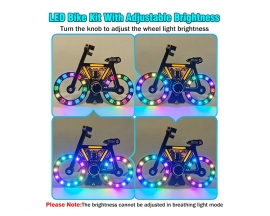 LED Bike Soldering Project Kit, Icstation Knob Control Bicycle Kit With 5 Lighting Modes Brightness Adjustable Fun DIY Electronic Kit for STEM Education Creative Present