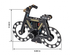 LED Bike Soldering Project Kit, Icstation Knob Control Bicycle Kit With 5 Lighting Modes Brightness Adjustable Fun DIY Electronic Kit for STEM Education Creative Present