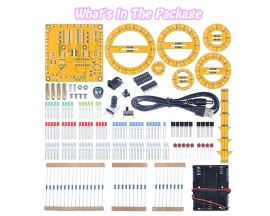 ICStation Cake Tower Soldering Practice Kit, 6-Layer Round Cake Tower With LED Lights, Happy Birthday Music DIY Cupcake Tree Tower Soldering Project Kits for STEM Education Creative Gift