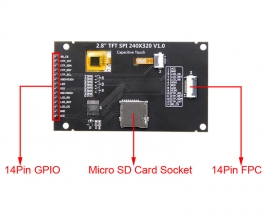 2.8in IPS TFT LCD Touch Display Screen 320x240 SPI 65K ILI9341 Driver